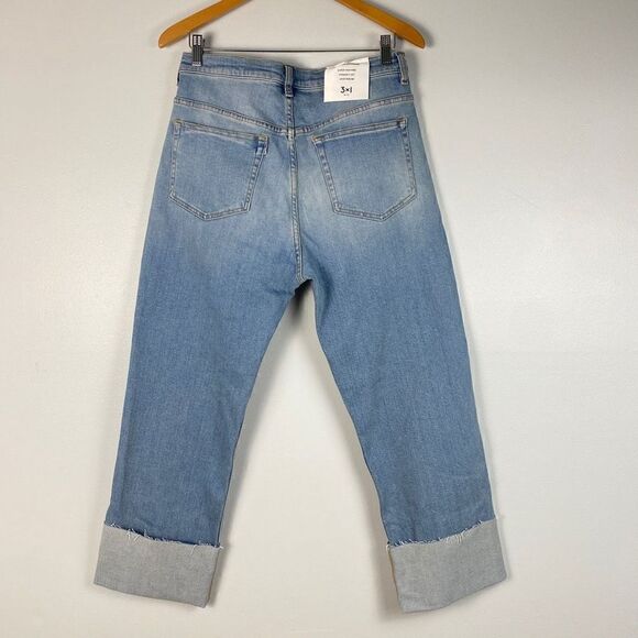 3x1 Claudia Extreme High Kick Jeans Cropped Inseam in Reef - Picture 7 of 11